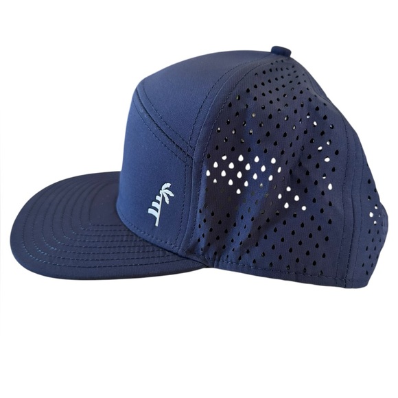 Pine & Palm Performance Hat Waterproof Adjustable Blue Hat - Picture 3 of 9
